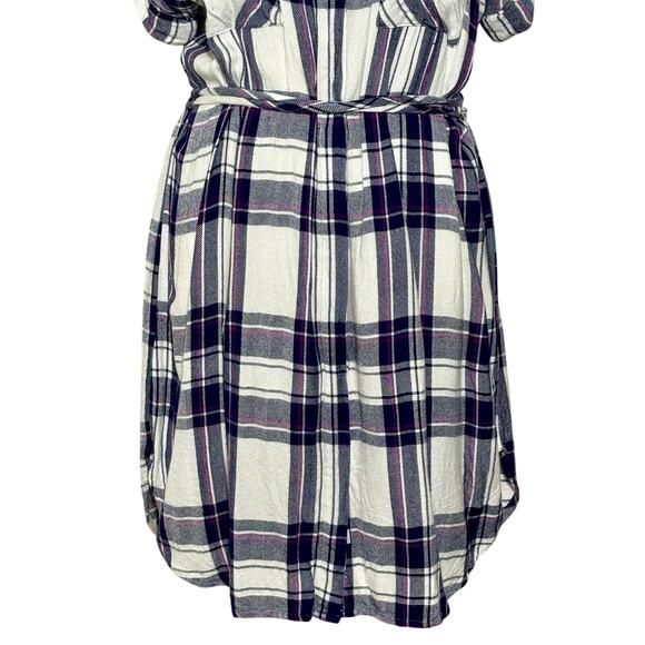 Rails Haley Orchid Plaid Button Down Dress SZ M - Picture 3 of 8